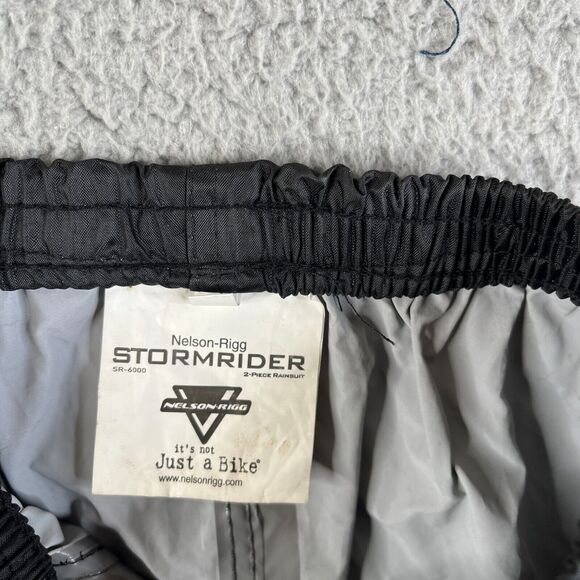 Nelson-Rigg Storm Rider  Pants XL Motorcycle Pull On Reflective Leg Zip Stirrup - Picture 12 of 13